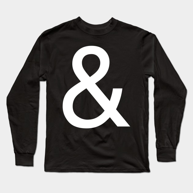 Helvetica & Ampersand in white Long Sleeve T-Shirt by winterwinter